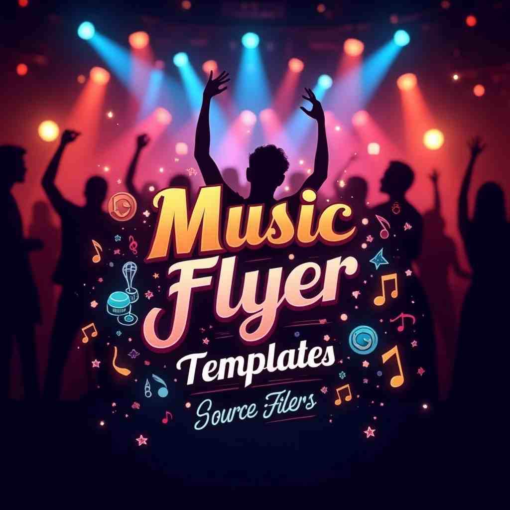 Music bar flyer templates source files
